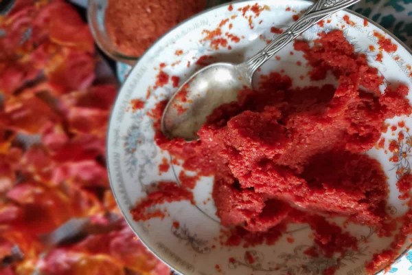 full red tomato paste with a delicious taste